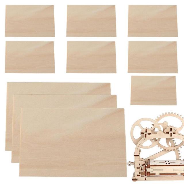 10 PCS Basswood Sheet 3mm Plywood Basswood Sheets Unfinished Plywood Sheet  Board For Laser Cutting Engraving DIY Modeling - AliExpress